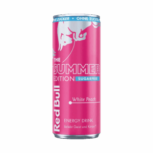 Red Bull The Summer Edition White Peach BEZ CUKRU 1 x 250 ml z Niemiec