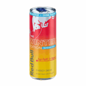 RED BULL WINTER EDITION JABŁKO FUJI - IMBIR BEZ CUKRU 250 ml z Niemiec
