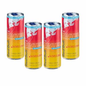 RED BULL WINTER EDITION JABŁKO FUJI - IMBIR BEZ CUKRU NAPÓJ ENERGETYCZNY 4 x 250 ml z Niemiec
