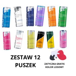 MIX 12 Red Bulli — Limitowane Edycje z Niemiec + Zatyczka GRATIS