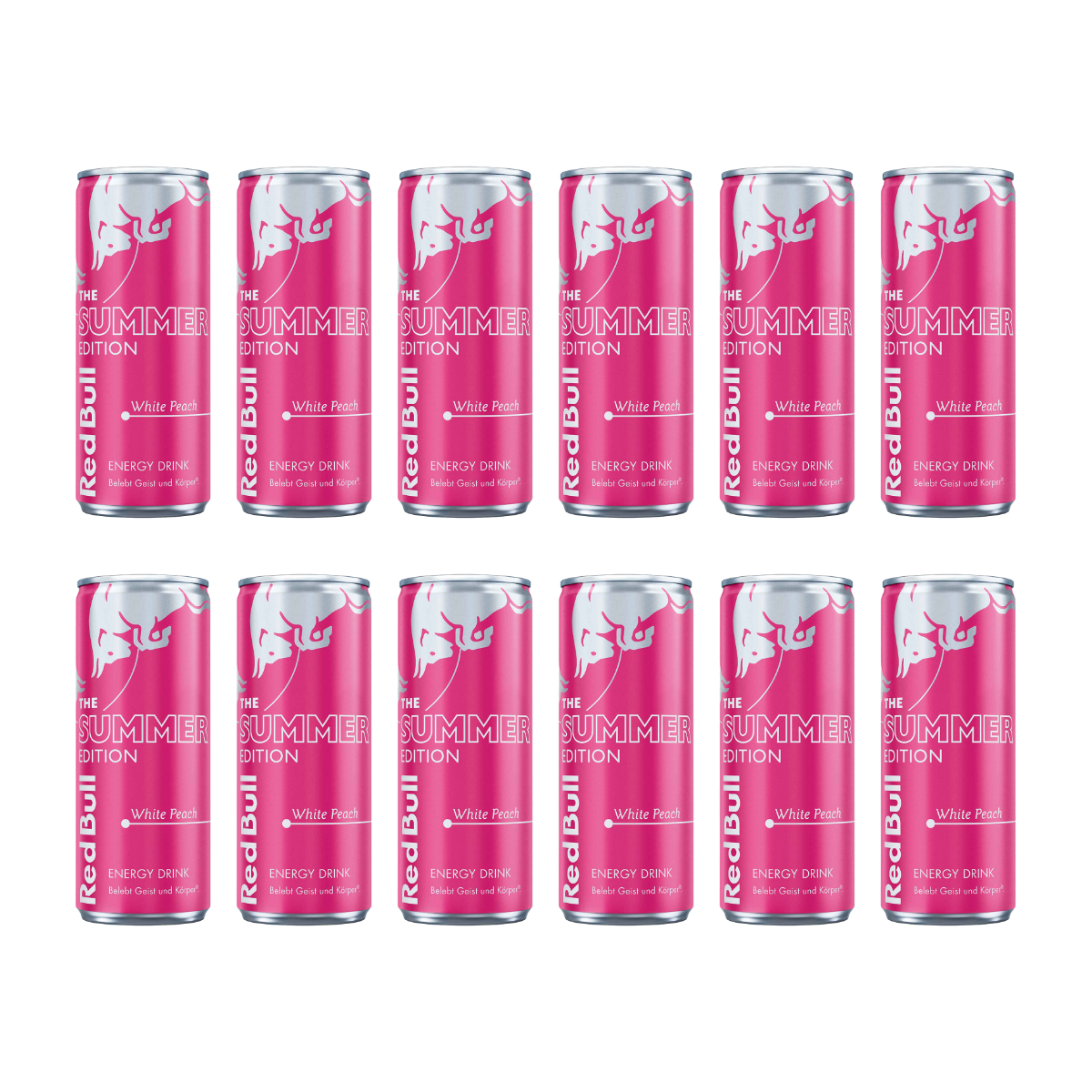 12 x Red Bull The Peach Edition